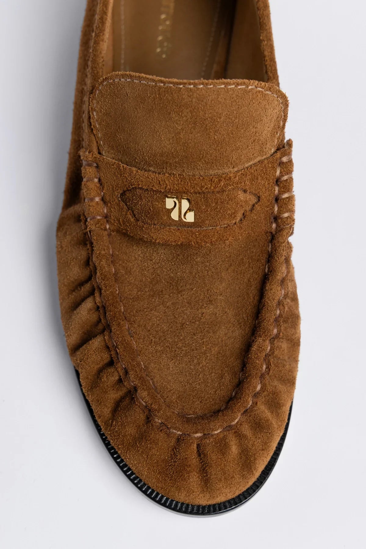 Suki Soft Loafer In Russet Suede