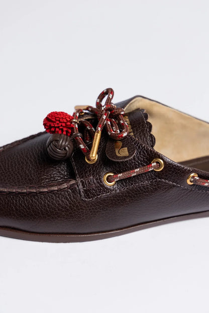 Cyprus Mule Brown Leather