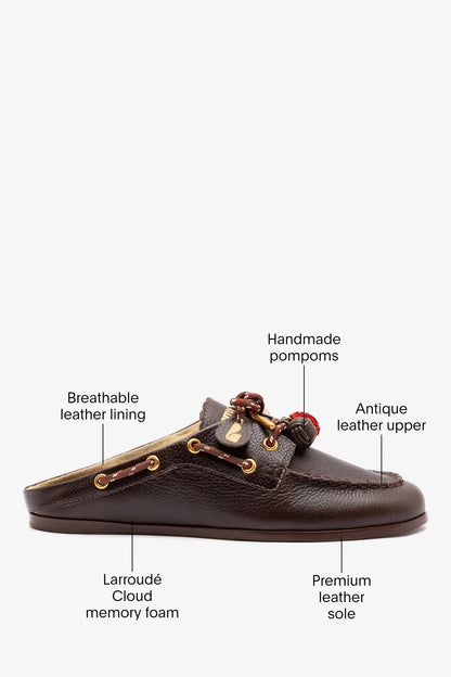 Cyprus Mule Brown Leather