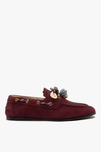 Cyprus Boat Shoe Burgundy Suede
