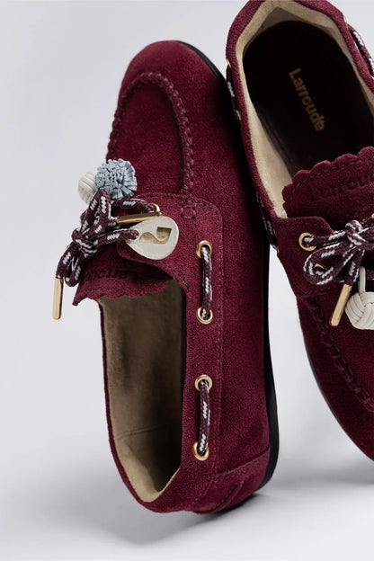 Cyprus Boat Shoe Burgundy Suede