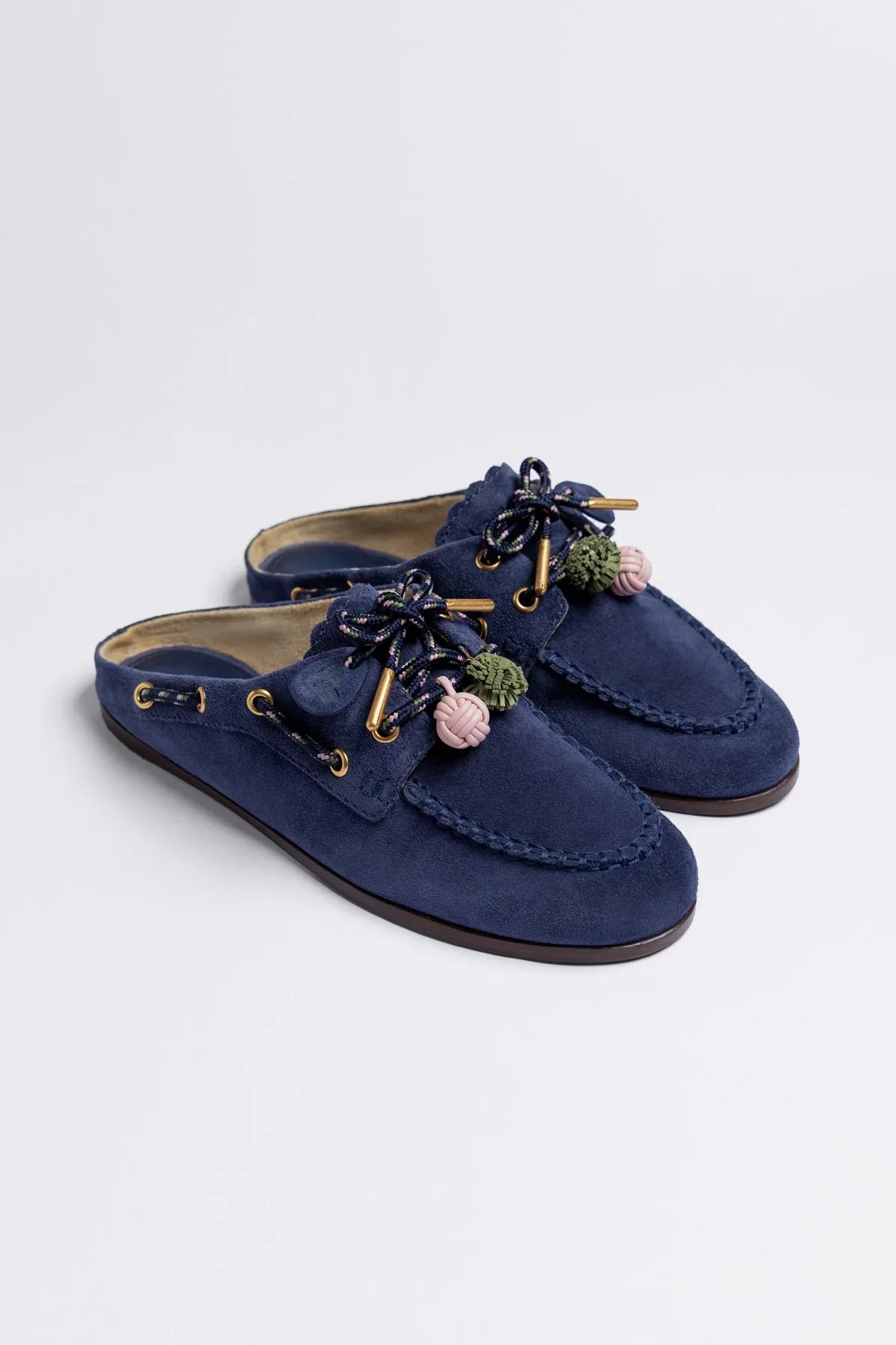 Cyprus Mule Indigo Suede