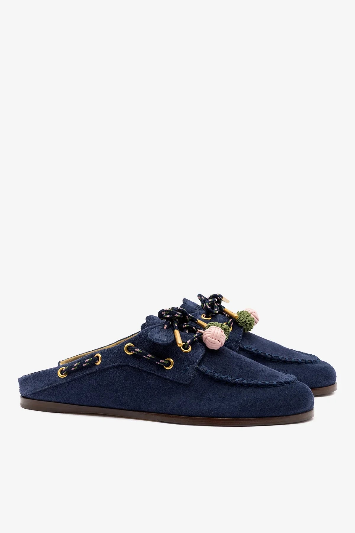 Cyprus Mule Indigo Suede