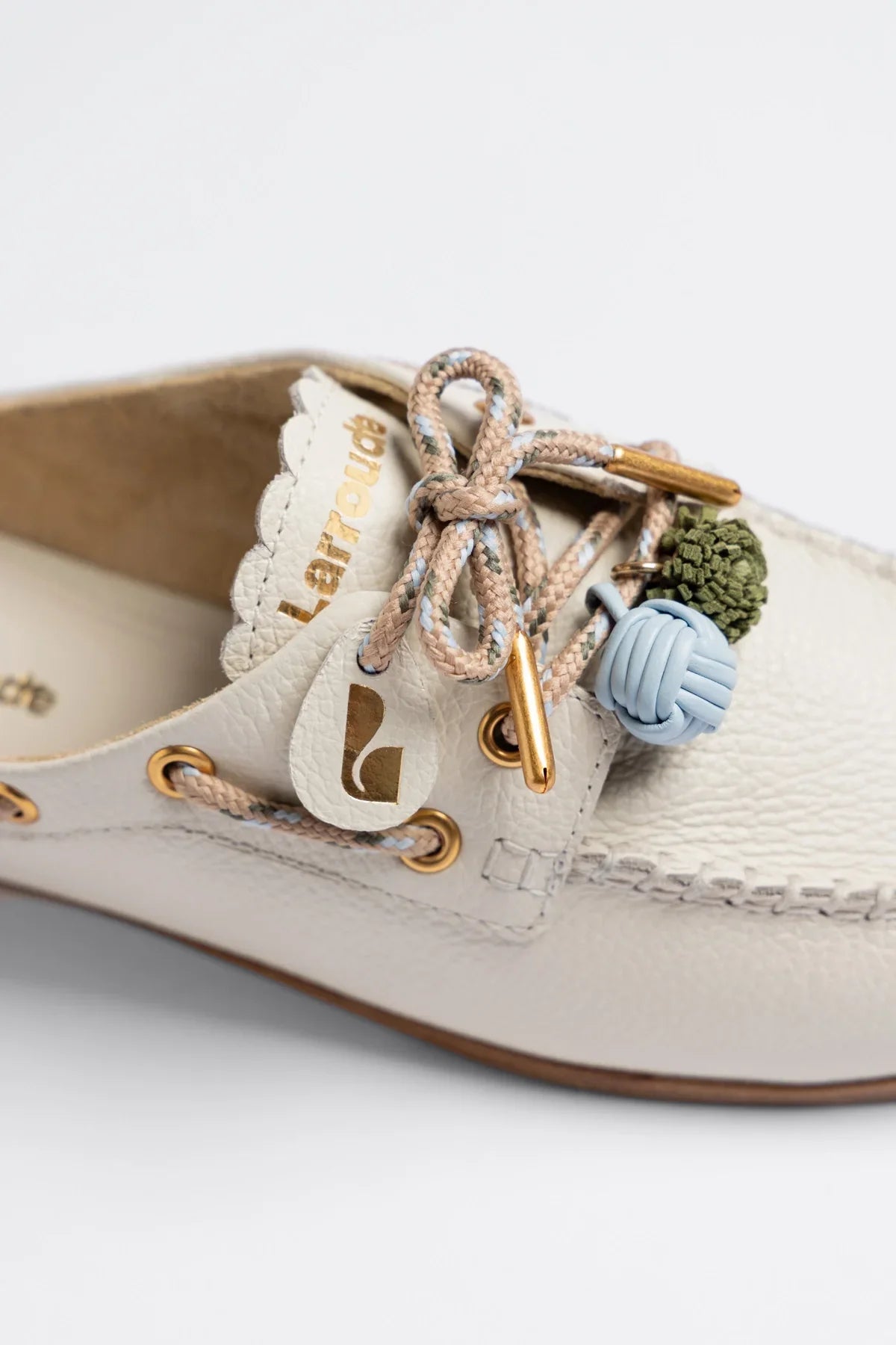 Cyprus Mule Ivory Leather