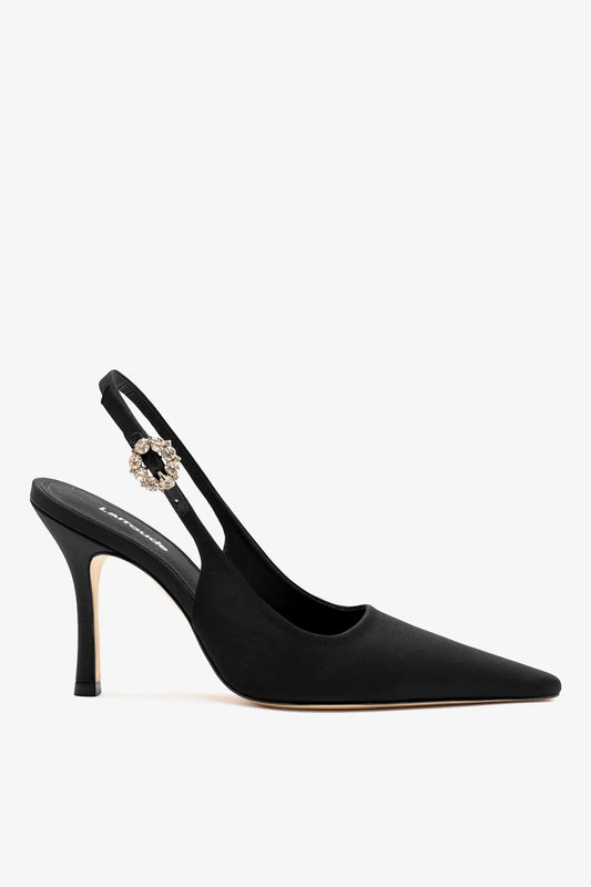 Carine Pump Black Satin