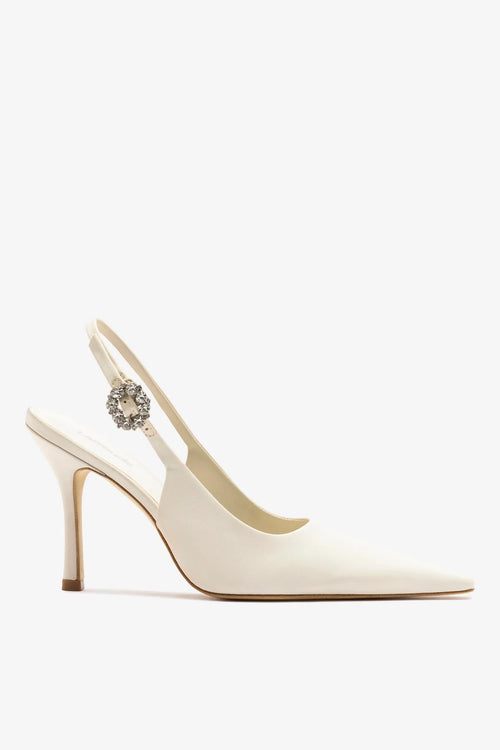Carine Pump White Satin