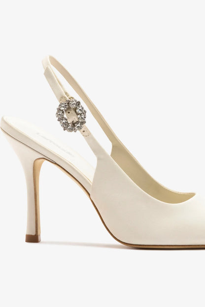 Carine Pump White Satin
