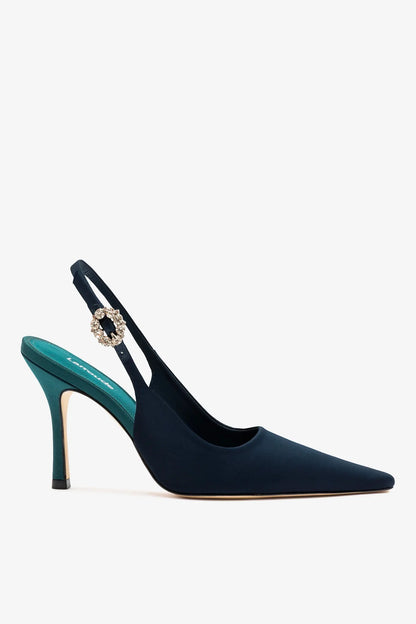 Carine Pump Ocean Satin