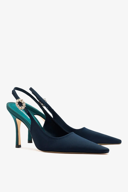 Carine Pump Ocean Satin