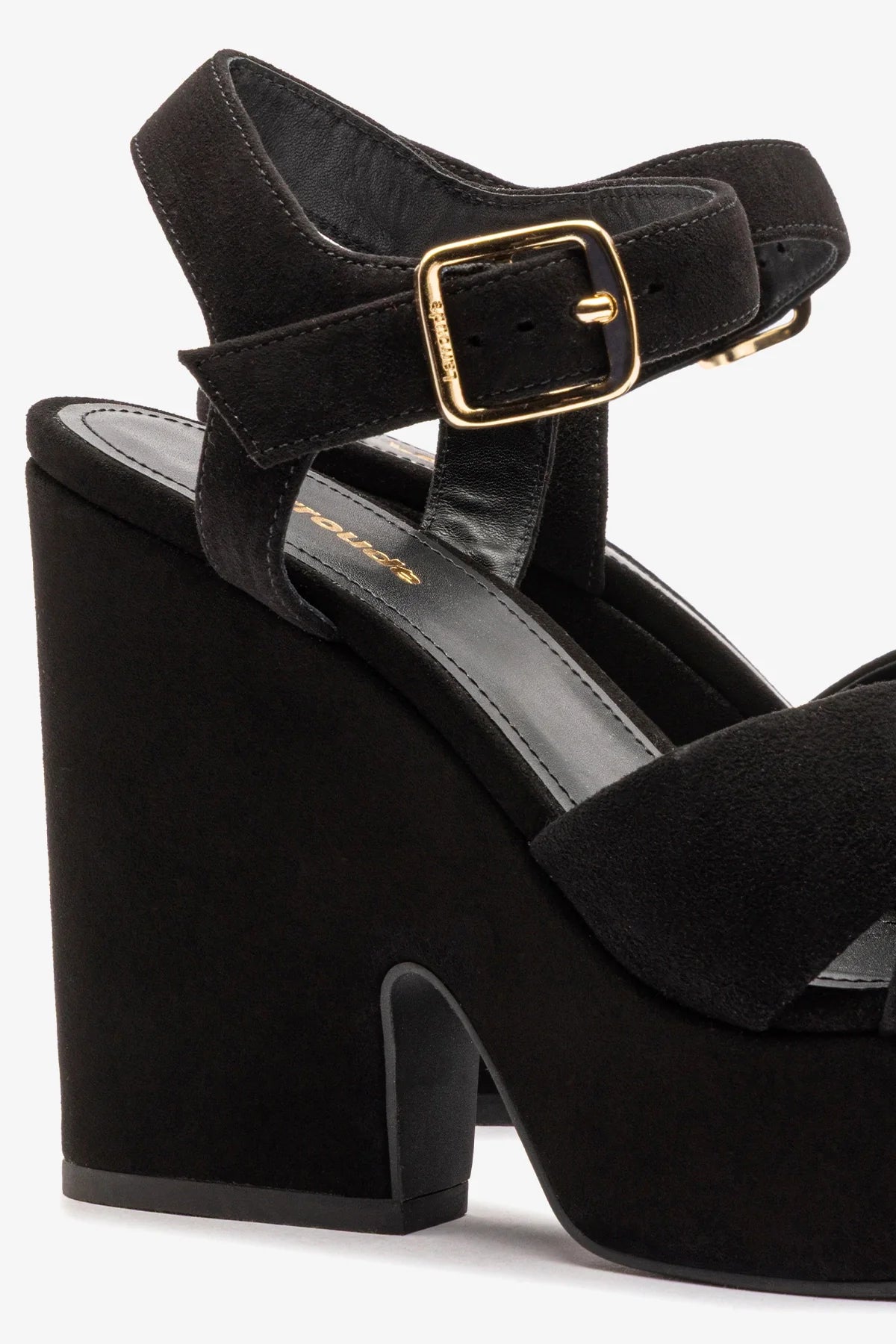 Cher Sandal In Black Leather