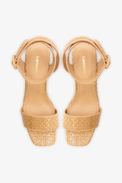 Cher Strap Sandal Natural Raffia