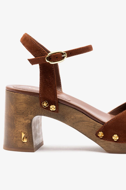 Willow Sandal Burnt Umber Suede