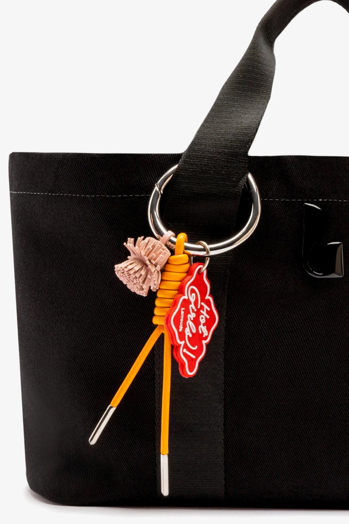 Americana Tote Bag In Black Denim