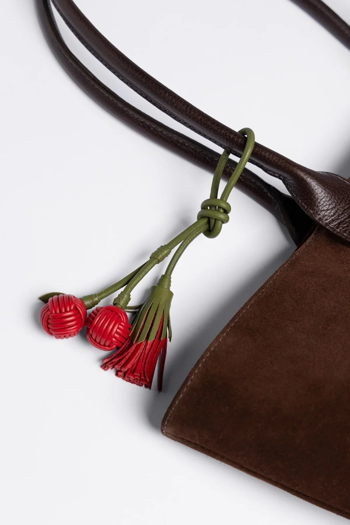 City Tote Bag Brown Suede