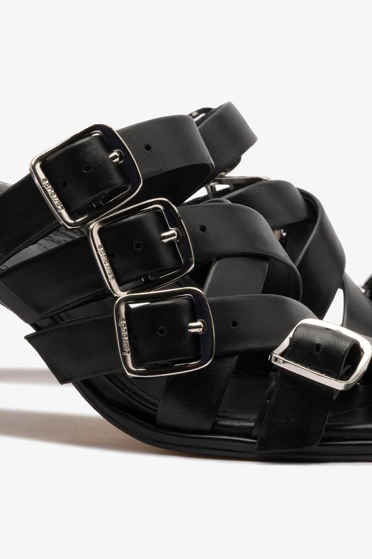 Patti Mule In Black Leather