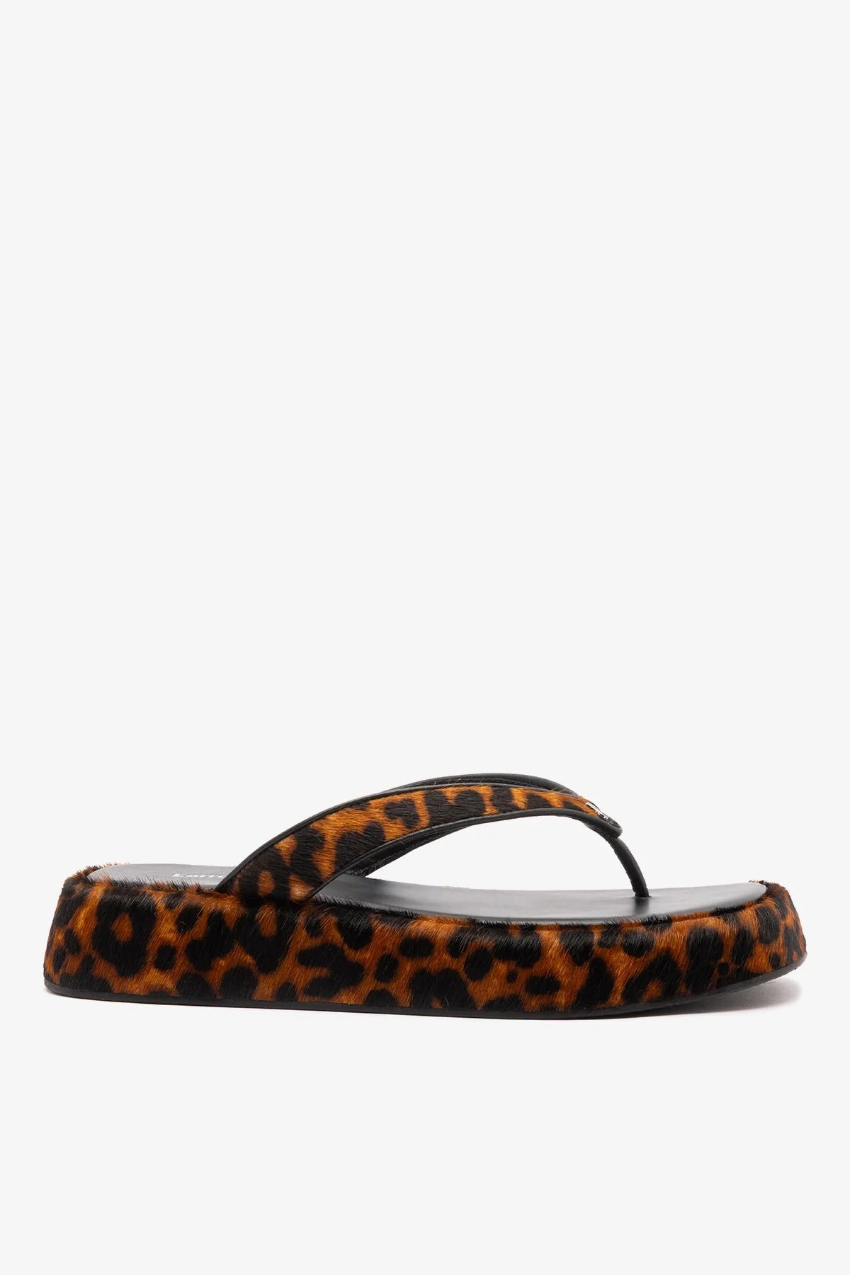 Roxy Thong Sandal Leopard Leather