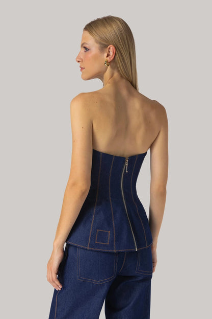 Claire Bustier Blue Denim
