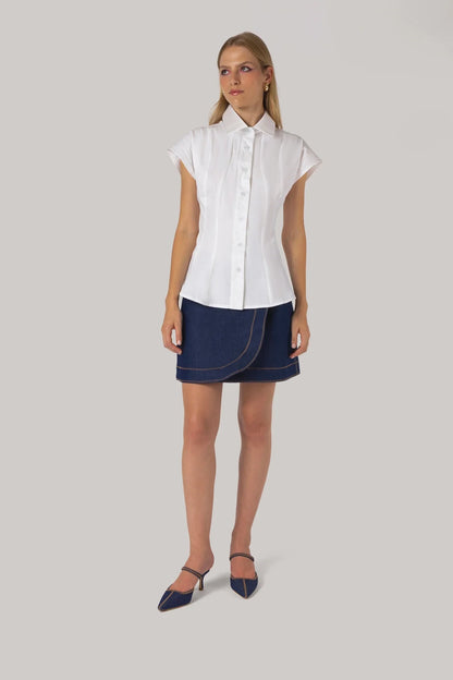 Jules Shirt White Percale
