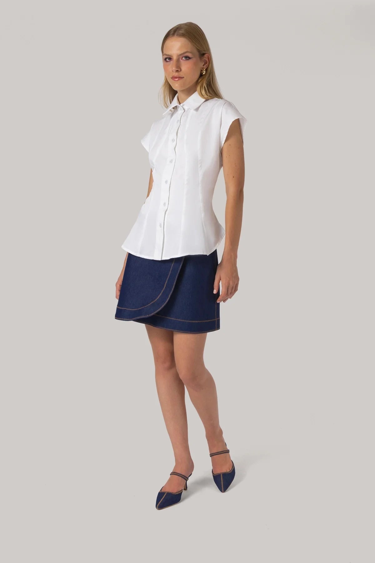Jules Shirt White Percale