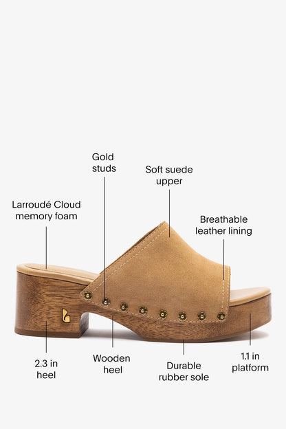 Willow Mule Peanut Suede