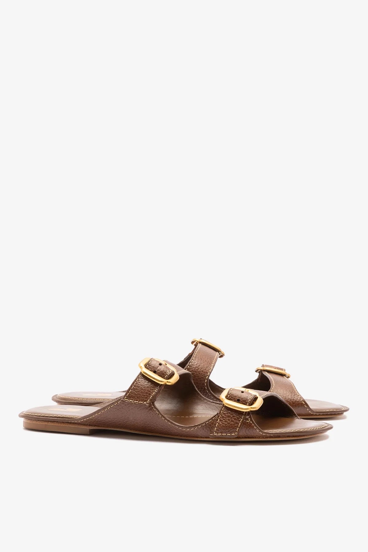 Amalfi Flat Burnt Umber Leather