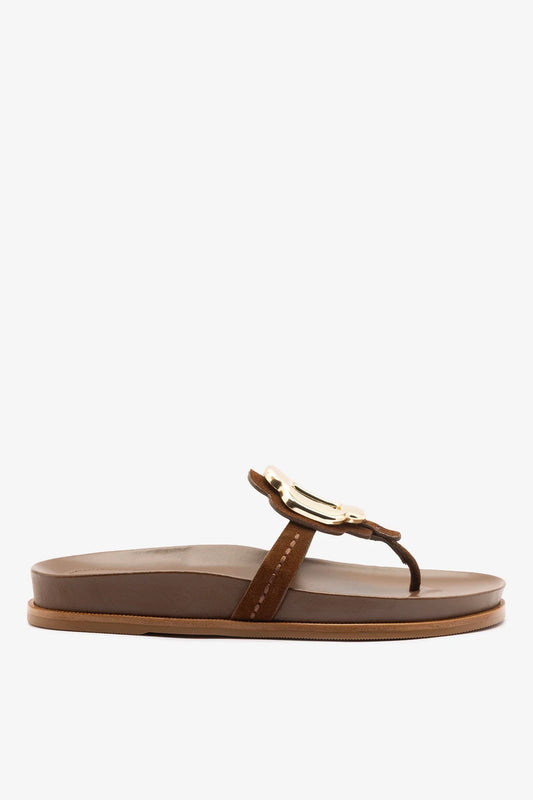 Margherita Sport Sandal Burnt Umber Suede