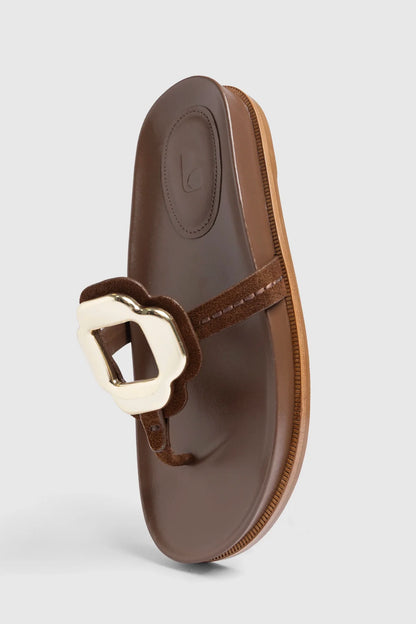 Margherita Sport Sandal Burnt Umber Suede