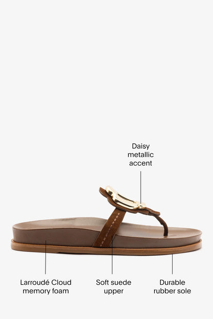 Margherita Sport Sandal Burnt Umber Suede