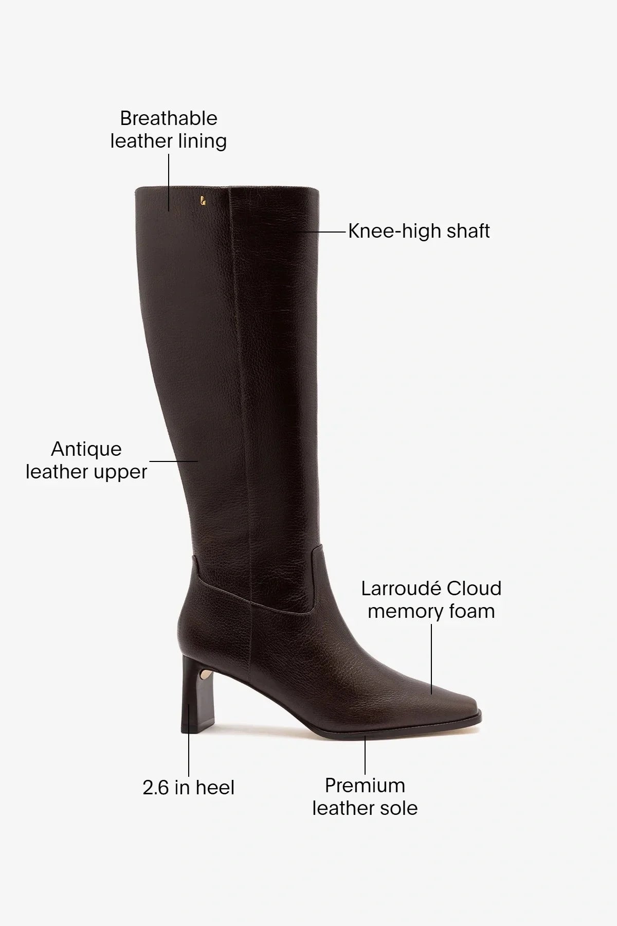 Alexis Boot Brown Leather