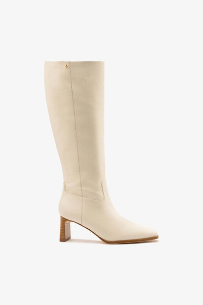 Alexis Boot Ivory Leather