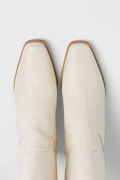 Alexis Boot Ivory Leather