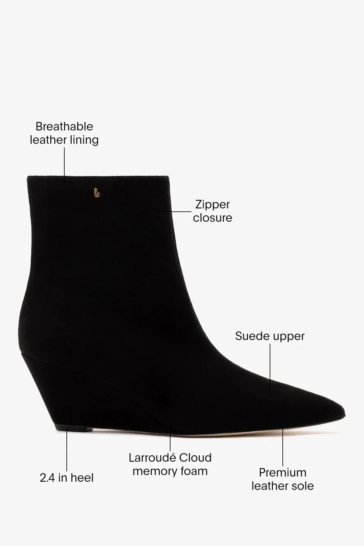 Loulou Boot Black Suede