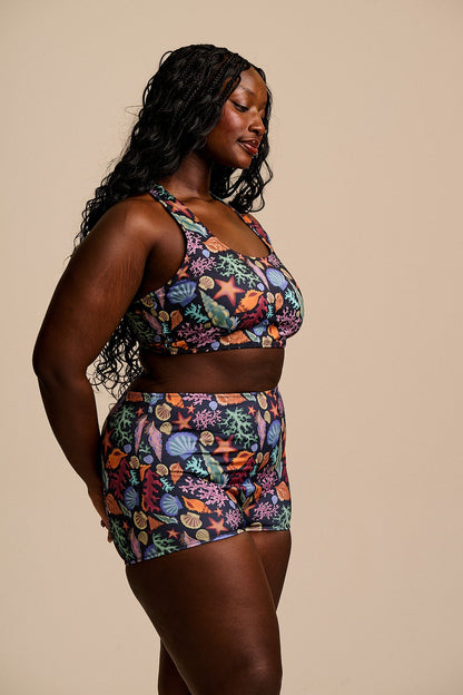 Monte - Bikini Bottom Shorts in Shell Print