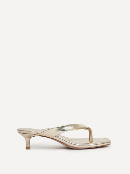 Potential Gold Toe Post Kitten Heels