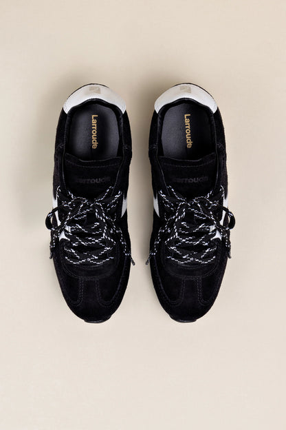 Stella Sneaker In Black Suede
