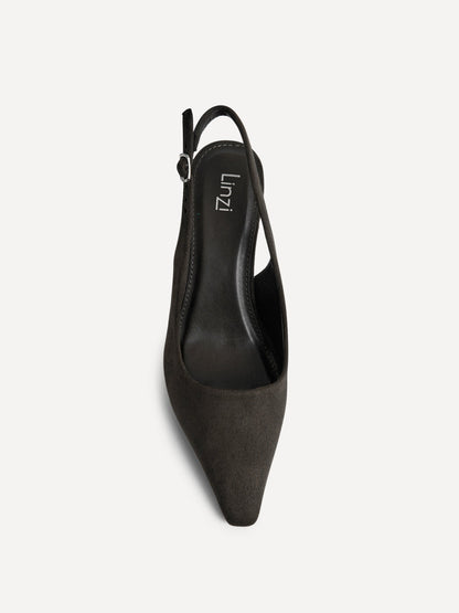 Saint Grey Slingback Court Heels