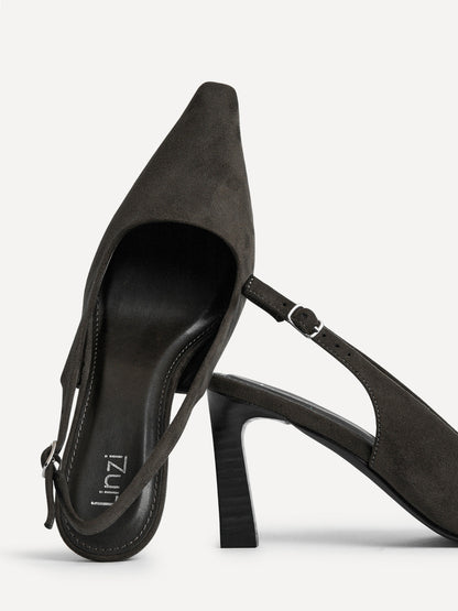 Saint Grey Slingback Court Heels