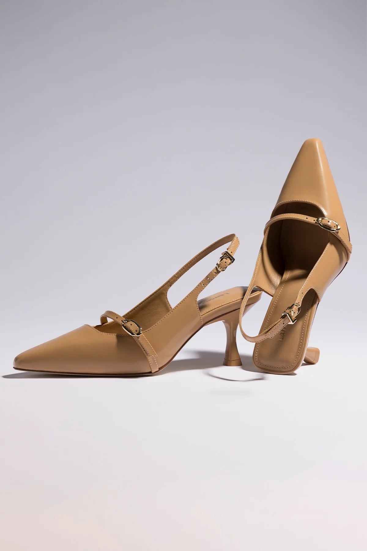 Ines Pump In Tan Leather