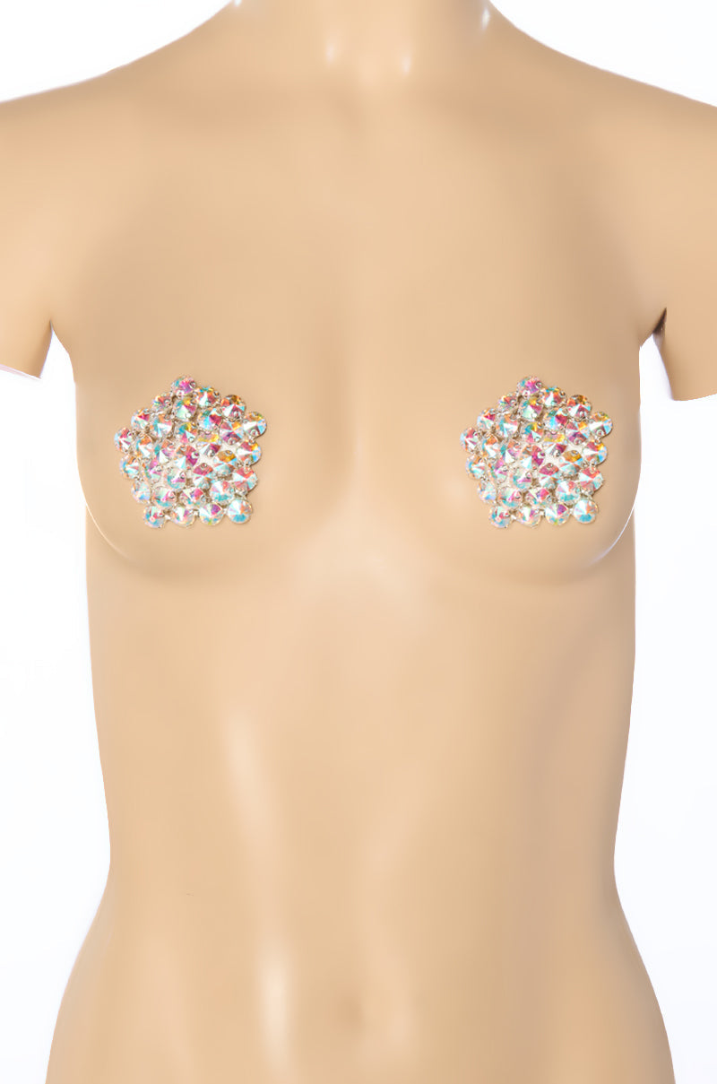 AB RHINESTONE NIPPIE STICKERS