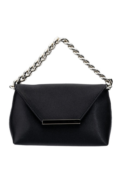 ADELE BLACK SATIN PURSE