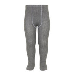 Condor Ribbed Tights (#230 Gris Claro)