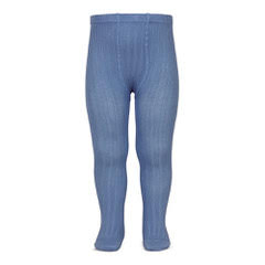 Condor Ribbed Tights (#449 Azul Francia)