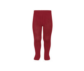 Condor Ribbed Tights (#575 Granate)