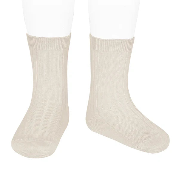 Condor Short Ribbed Sock (#304 Lino)