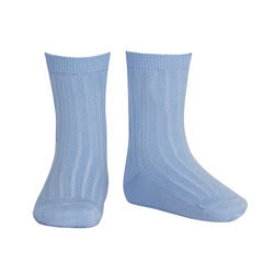 Condor Short Ribbed Sock (#446 Azulado)