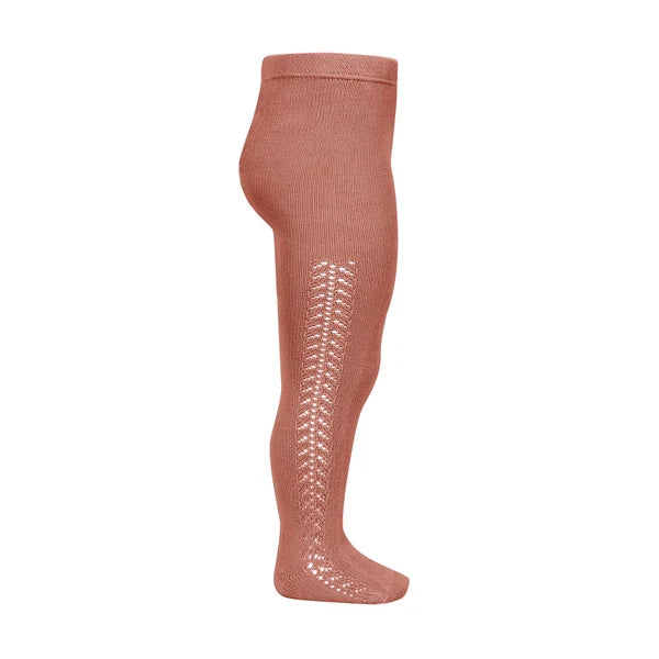 Condor Side Openwork Tights (#126 Terracota)