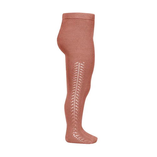 Condor Side Openwork Tights (#126 Terracota)