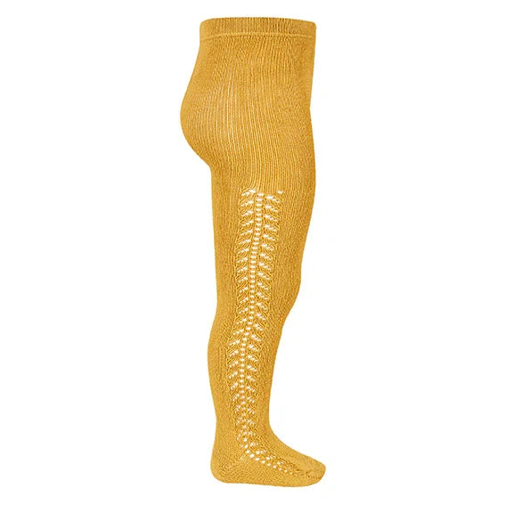 Condor Side Openwork Tights (#629 Mostaza)