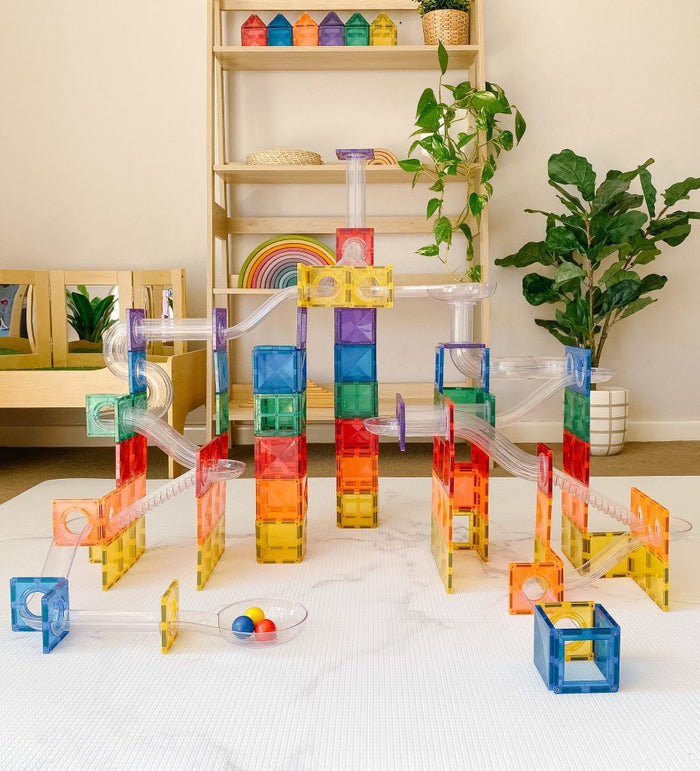 Connetix Tiles - Rainbow Ball Run Pack 92 Piece