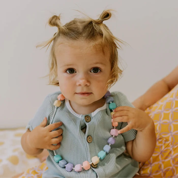 Jellystone Princess and the Pea Necklace - Rainbow Pastel